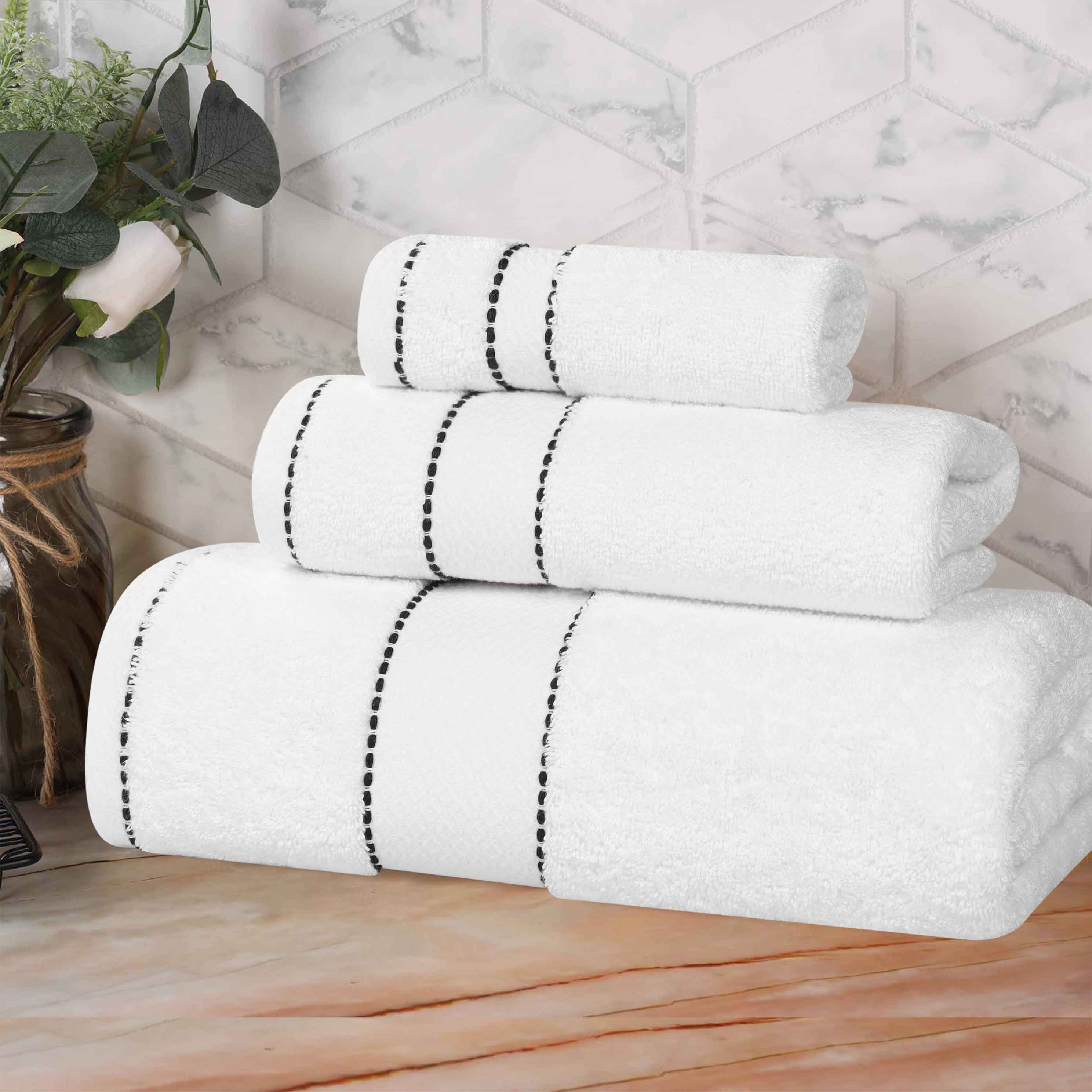 Egyptian Giza Cotton Plush Soft Towel Set 3 Piece - Egyptian Cotton Towel Set by Superior Brand