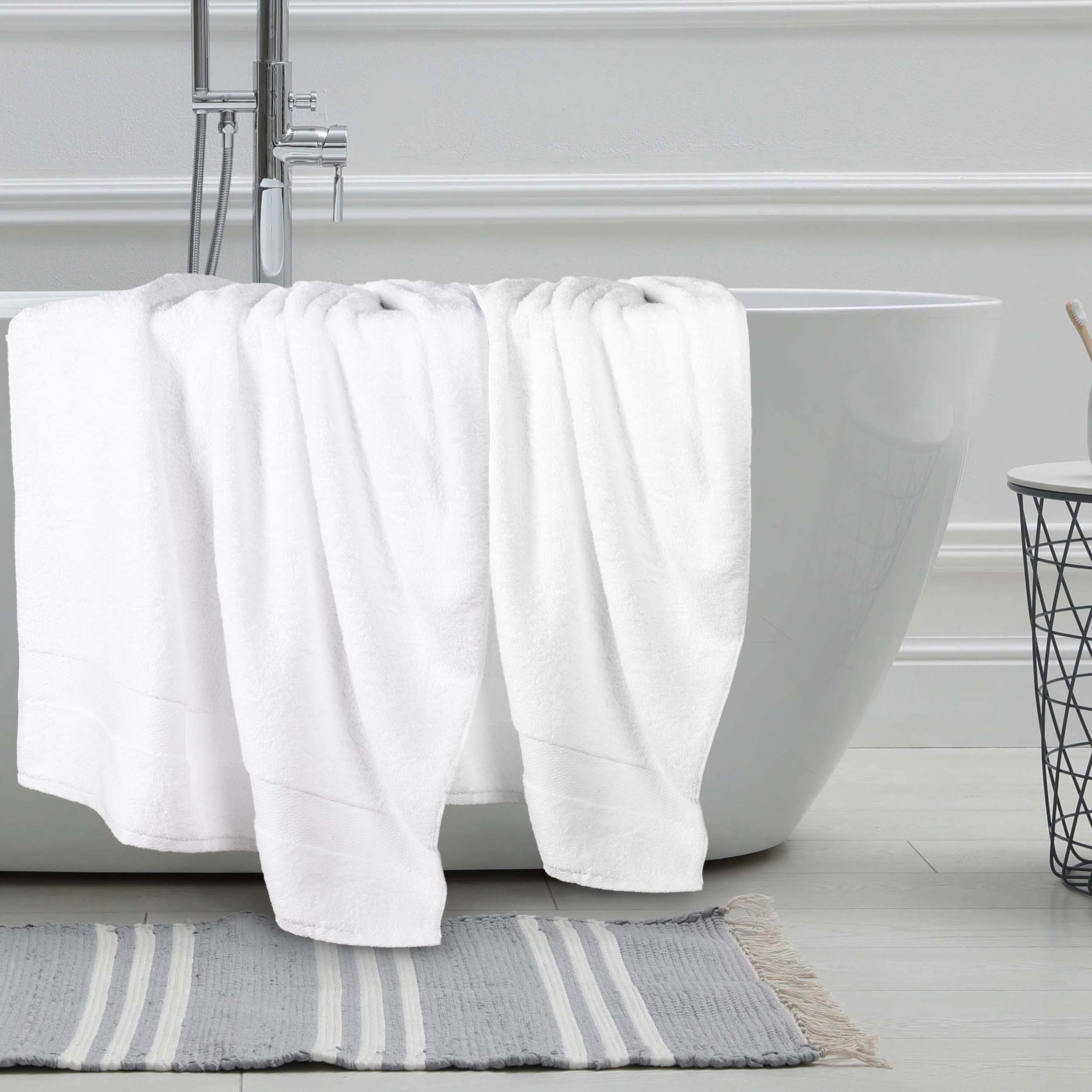 Niles Egyptian Giza Cotton Plush Thick Absorbent Bath Sheet Set of 2 - Bath Sheet by Superior Brand
