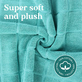 Nora Cotton Solid Absorbent Thick Checkered Washable Bath Mat Set of 2 - Bath Mats by Superior