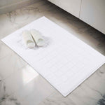 Nora Cotton Solid Absorbent Thick Checkered Washable Bath Mat Set of 2 - Bath Mats by Superior