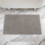 Nora Cotton Solid Absorbent Thick Checkered Washable Bath Mat Set of 2 - Bath Mats by Superior