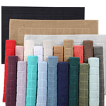 Nora Cotton Solid Absorbent Thick Checkered Washable Bath Mat Set of 2 - Bath Mats by Superior