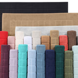Nora Cotton Solid Absorbent Thick Checkered Washable Bath Mat Set of 2 - Bath Mats by Superior