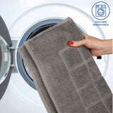 Nora Cotton Solid Absorbent Thick Checkered Washable Bath Mat Set of 2 - Bath Mats by Superior
