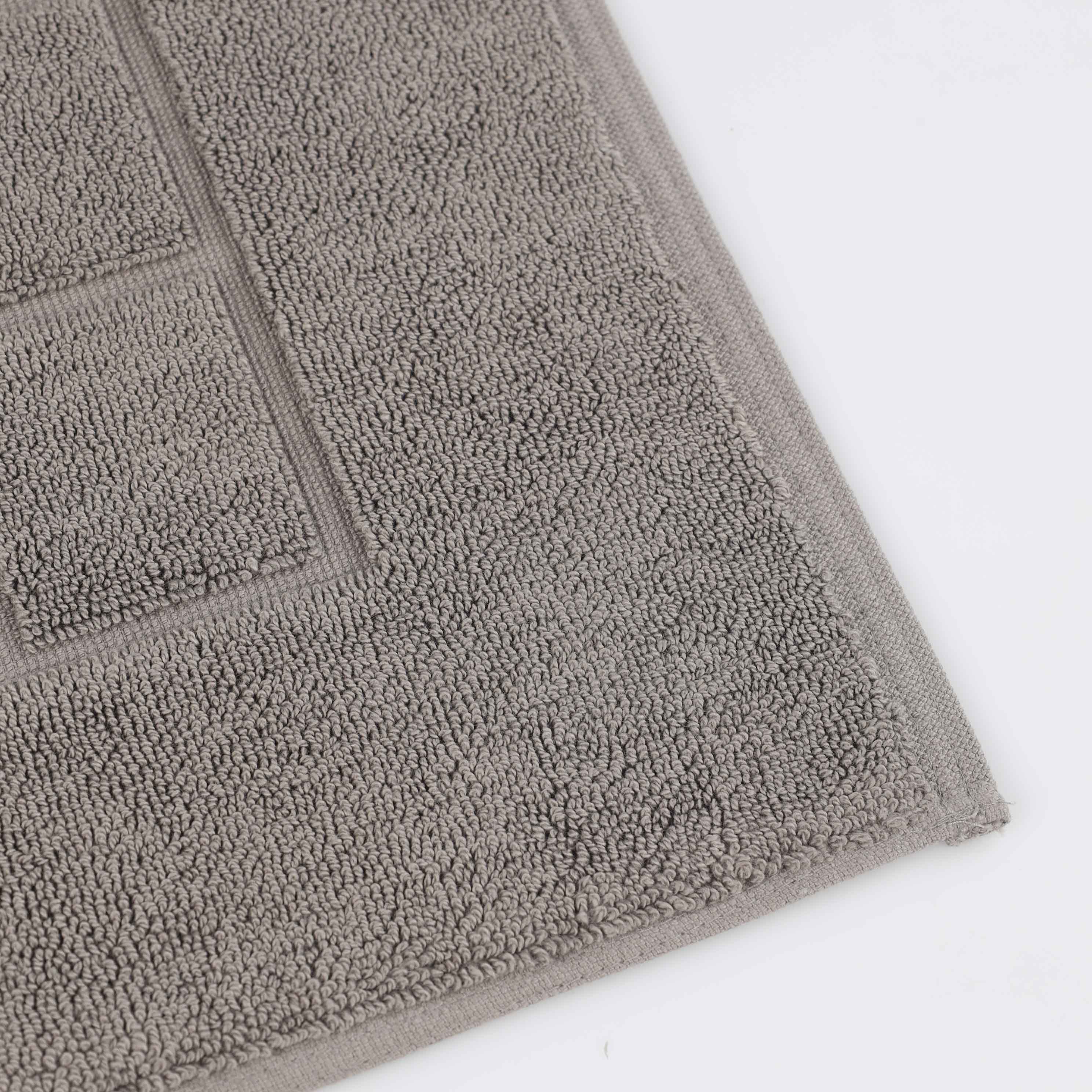 Nora Cotton Solid Absorbent Thick Checkered Washable Bath Mat Set of 2 - Bath Mats by Superior