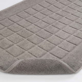 Nora Cotton Solid Absorbent Thick Checkered Washable Bath Mat Set of 2 - Bath Mats by Superior