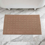 Nora Cotton Solid Absorbent Thick Checkered Washable Bath Mat Set of 2 - Bath Mats by Superior