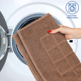 Nora Cotton Solid Absorbent Thick Checkered Washable Bath Mat Set of 2 - Bath Mats by Superior