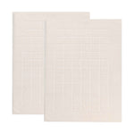 Nora Cotton Solid Absorbent Thick Checkered Washable Bath Mat Set of 2 - Bath Mats by Superior