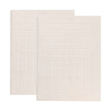 Nora Cotton Solid Absorbent Thick Checkered Washable Bath Mat Set of 2 - Bath Mats by Superior