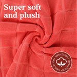 Nora Cotton Solid Absorbent Thick Checkered Washable Bath Mat Set of 2 - Bath Mats by Superior
