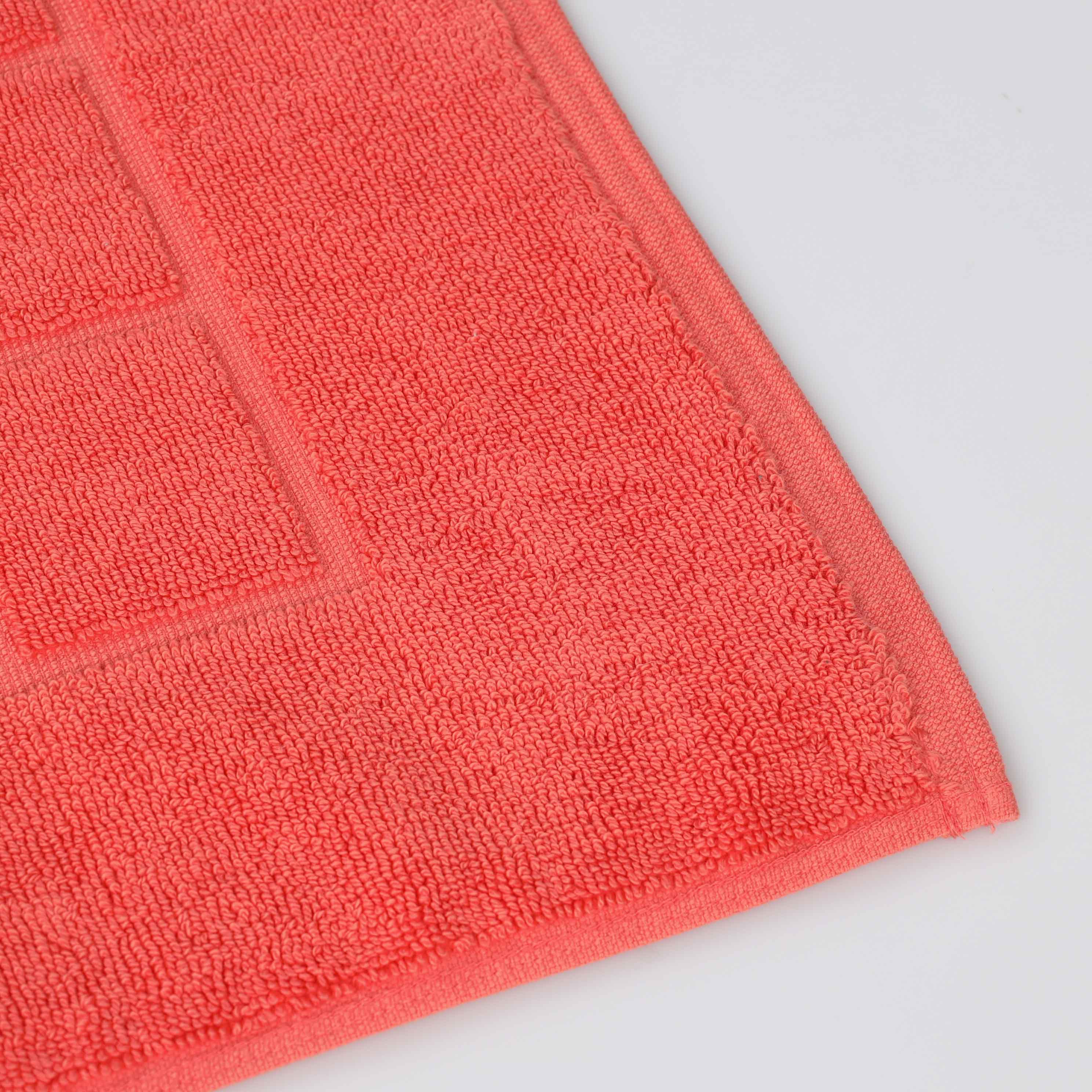 Nora Cotton Solid Absorbent Thick Checkered Washable Bath Mat Set of 2 - Bath Mats by Superior