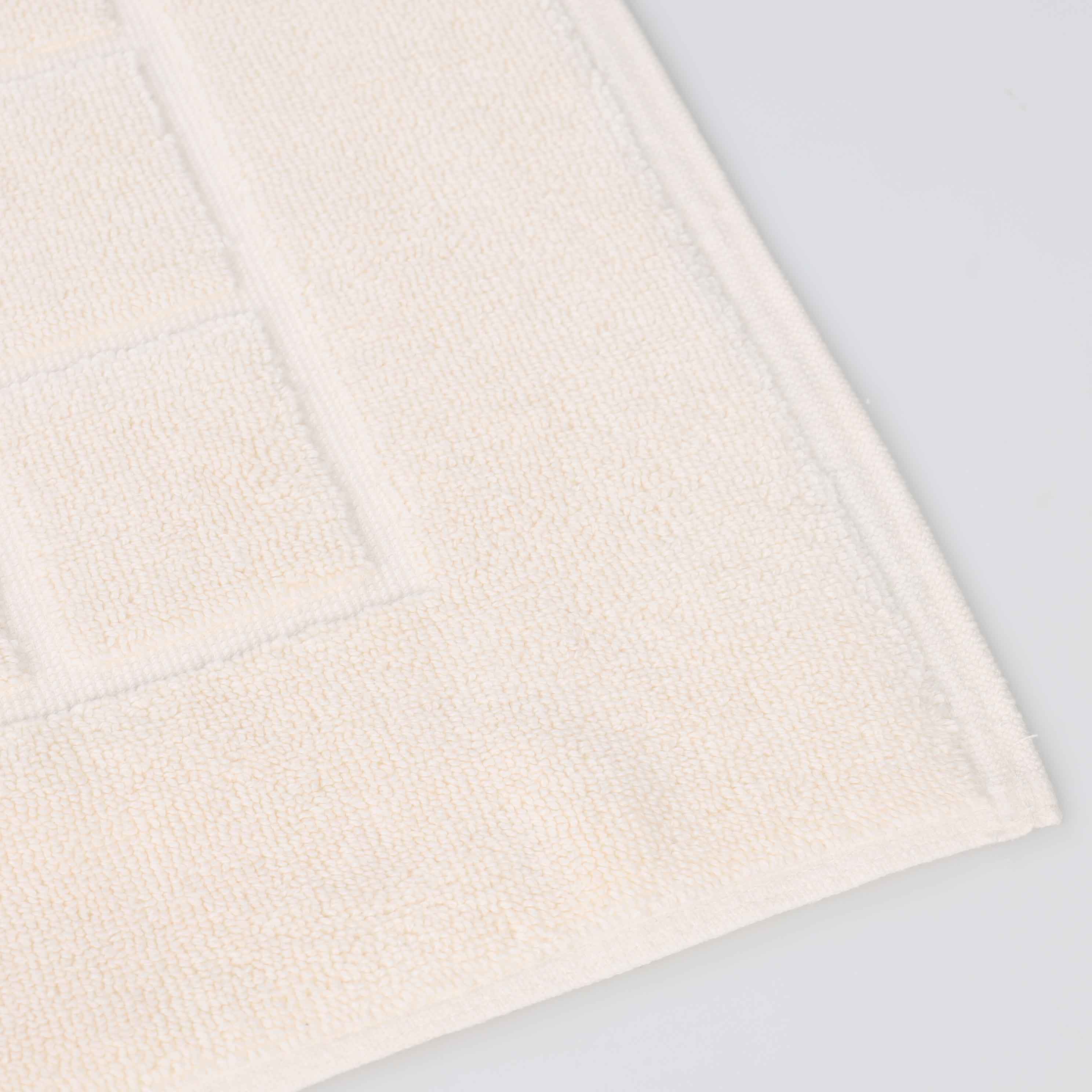 Nora Cotton Solid Absorbent Thick Checkered Washable Bath Mat Set of 2 - Bath Mats by Superior