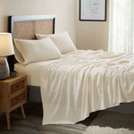 Orion Cotton Linen Blend Garment Washed Deep Pocket Bed Sheet Set - Sheet Set by Superior