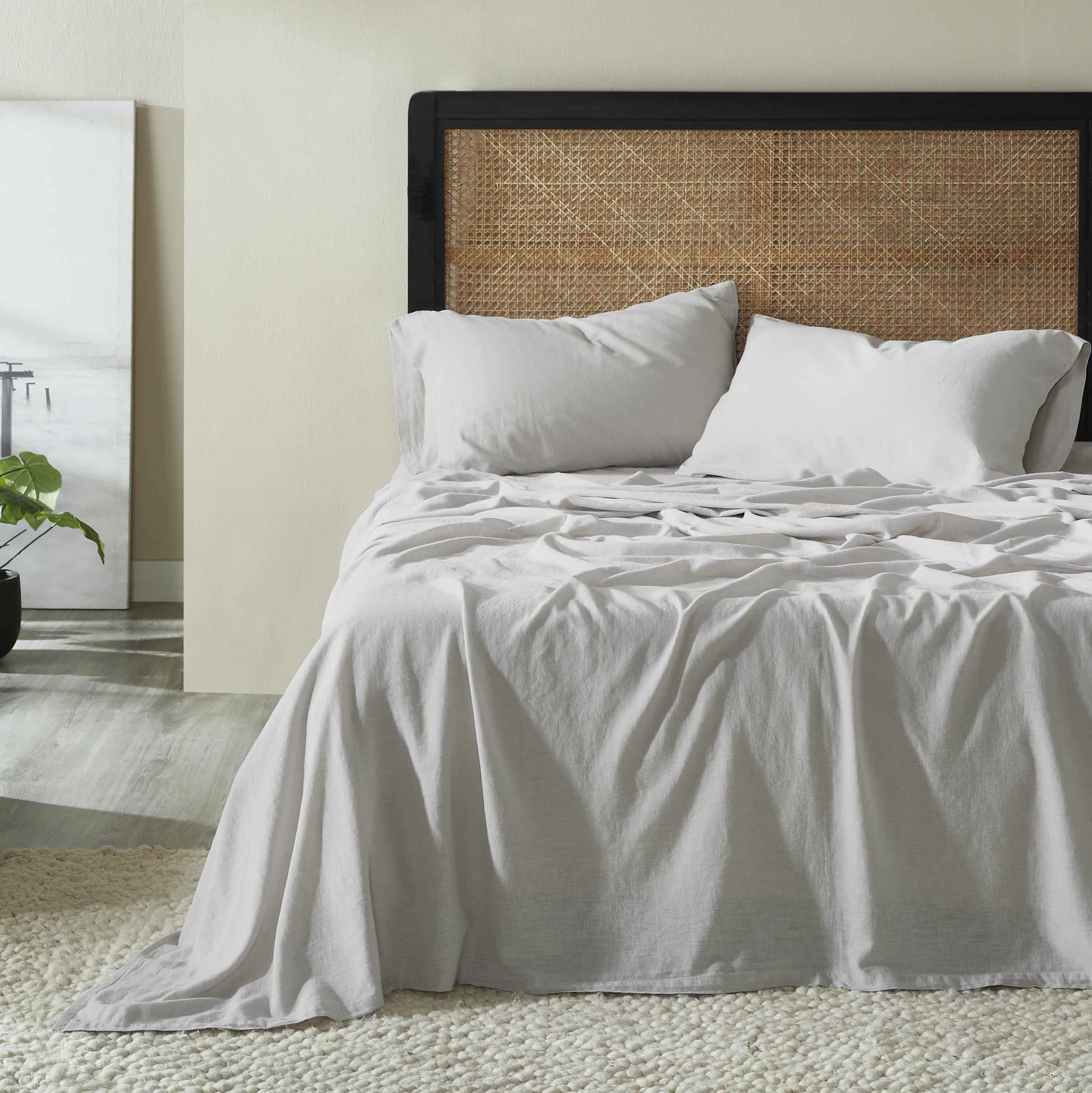 Orion Cotton Linen Blend Garment Washed Deep Pocket Bed Sheet Set - Sheet Set by Superior