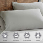 Orion Cotton Linen Blend Garment Washed Deep Pocket Bed Sheet Set - Sheet Set by Superior