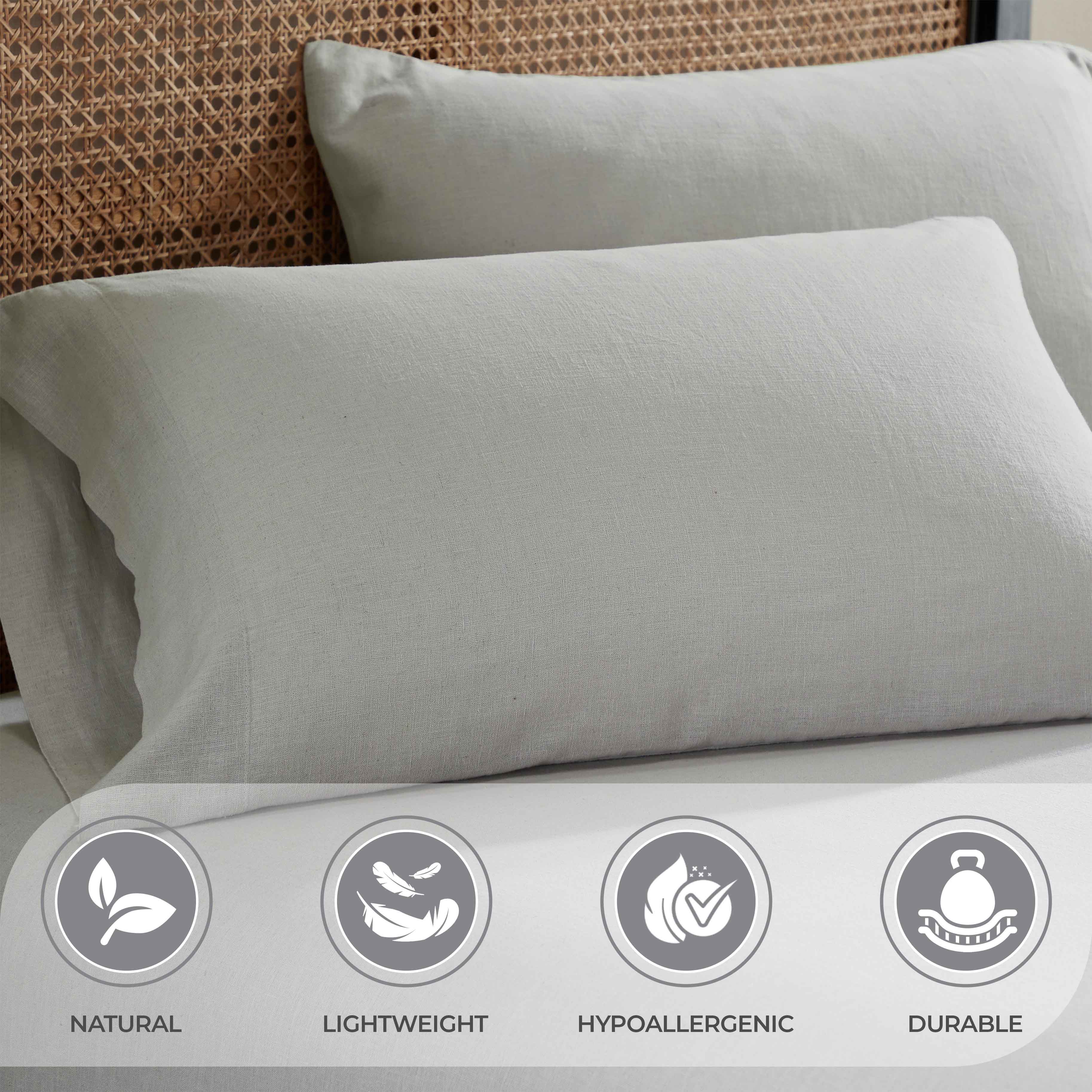 Orion Cotton Linen Blend Garment Washed Deep Pocket Bed Sheet Set - Sheet Set by Superior