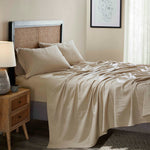 Orion Cotton Linen Blend Garment Washed Deep Pocket Bed Sheet Set - Sheet Set by Superior