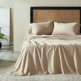 Orion Cotton Linen Blend Garment Washed Deep Pocket Bed Sheet Set - Sheet Set by Superior