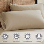 Orion Cotton Linen Blend Garment Washed Deep Pocket Bed Sheet Set - Sheet Set by Superior