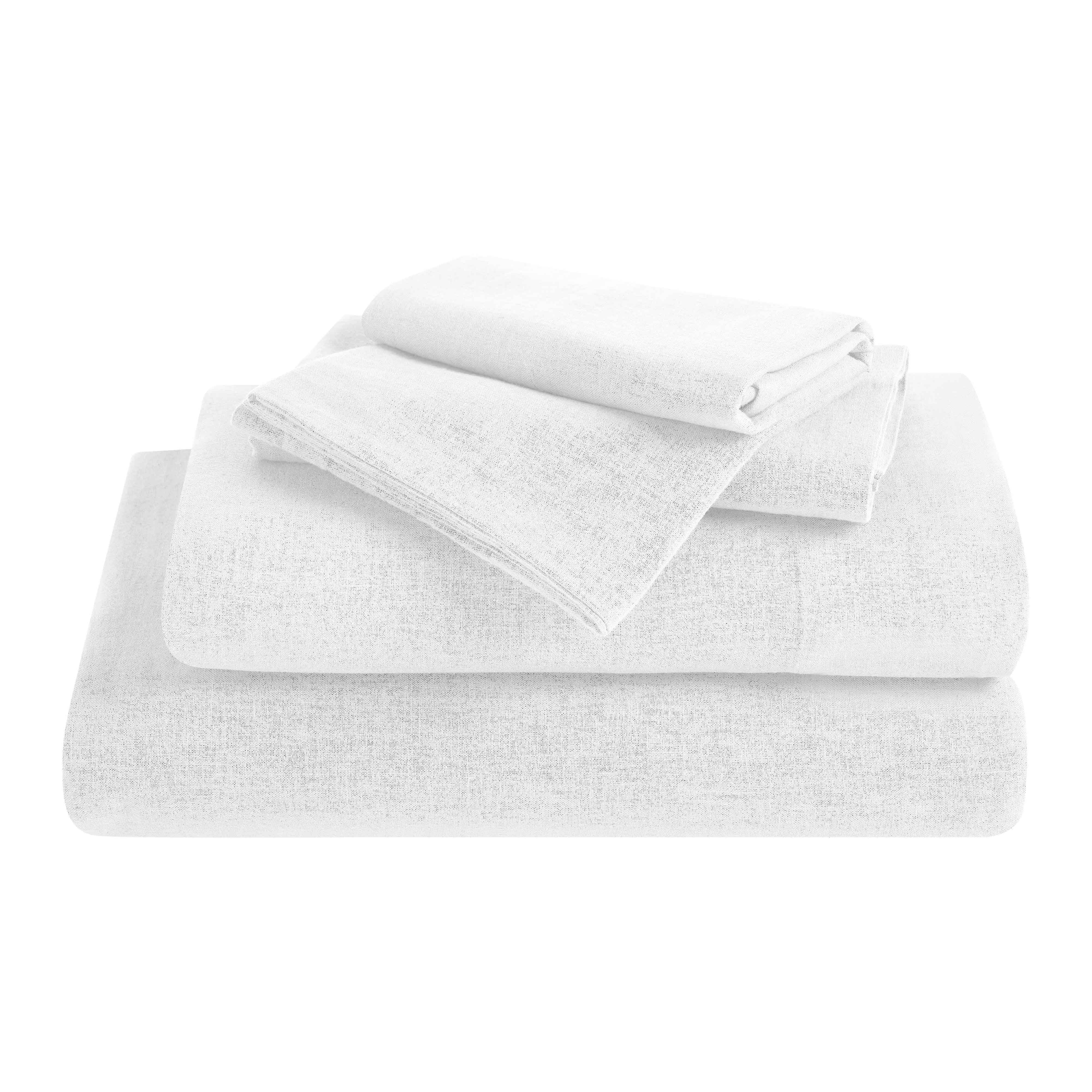 Orion Cotton Linen Blend Garment Washed Deep Pocket Bed Sheet Set - Sheet Set by Superior