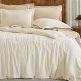 Orion Cotton Linen Garment 3 Piece Duvet Cover Set With Pillow Shams - Duvet Cover Set by Superior
