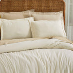 Orion Cotton Linen Garment 3 Piece Duvet Cover Set With Pillow Shams - Duvet Cover Set by Superior