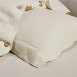 Orion Cotton Linen Garment 3 Piece Duvet Cover Set With Pillow Shams - Duvet Cover Set by Superior