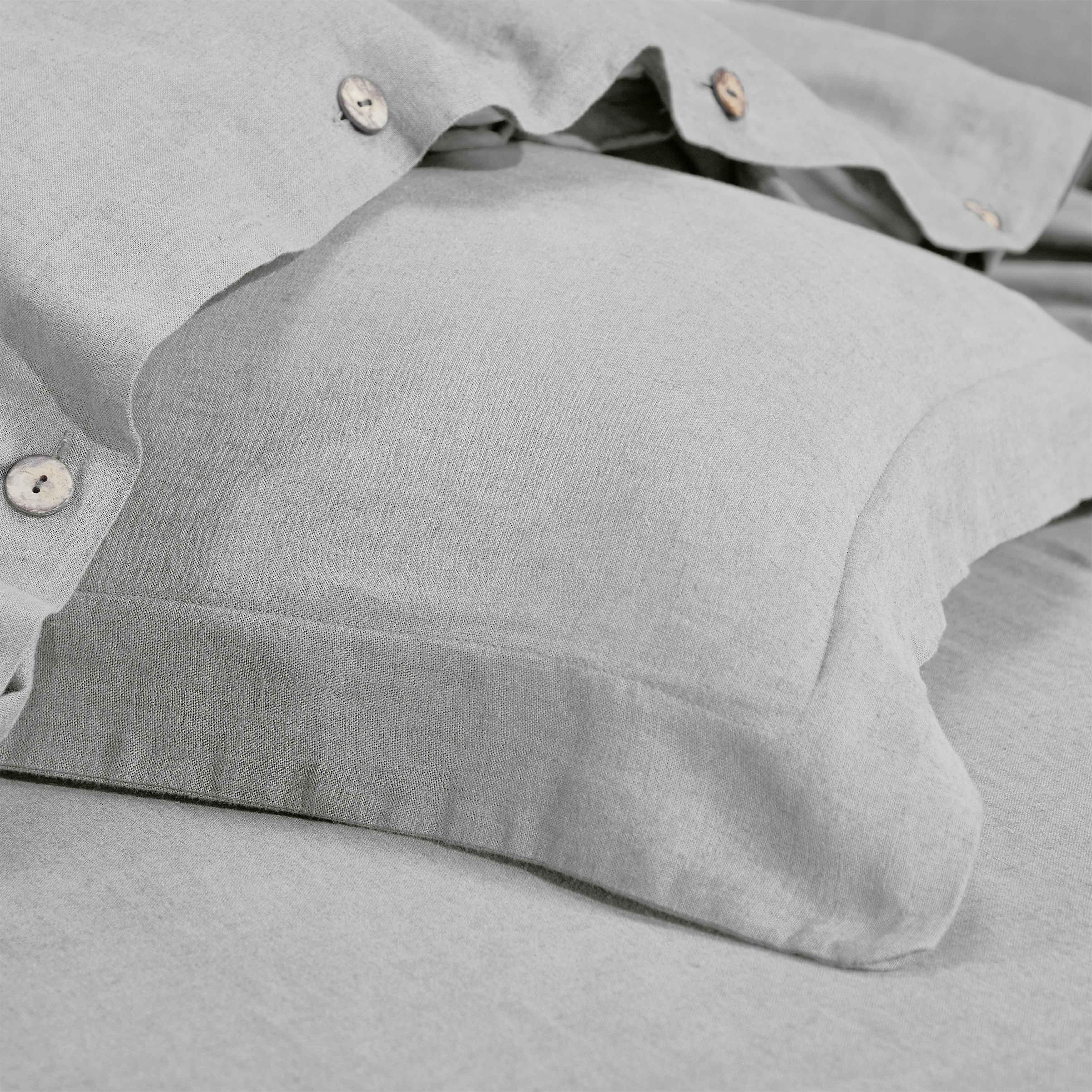 Orion Cotton Linen Garment 3 Piece Duvet Cover Set With Pillow Shams - Duvet Cover Set by Superior