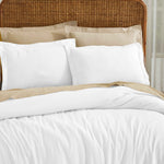 Orion Cotton Linen Garment 3 Piece Duvet Cover Set With Pillow Shams - Duvet Cover Set by Superior