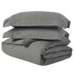 Orion Cotton Linen Garment 3 Piece Duvet Cover Set With Pillow Shams - Duvet Cover Set by Superior