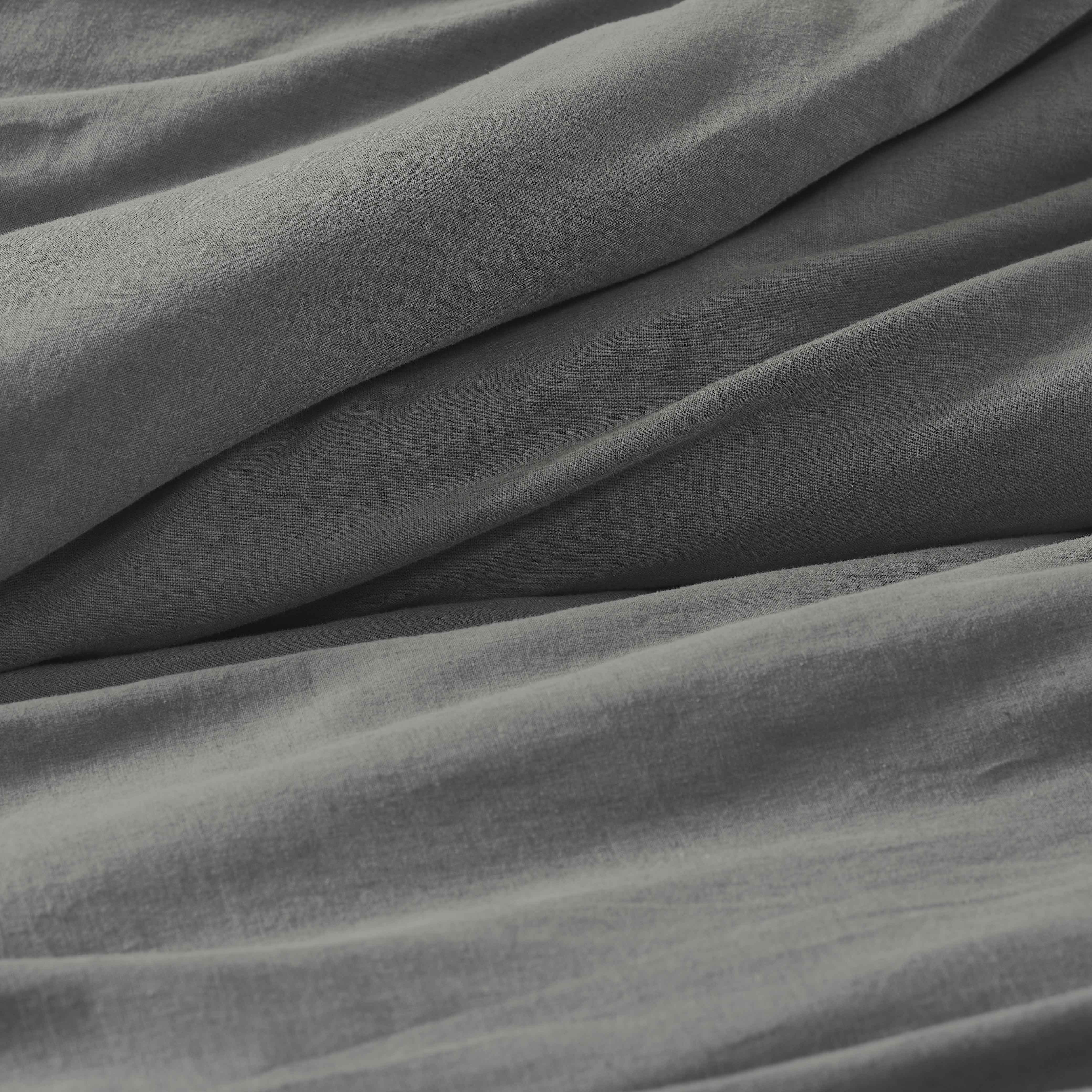 Orion Cotton Linen Garment 3 Piece Duvet Cover Set With Pillow Shams - Duvet Cover Set by Superior