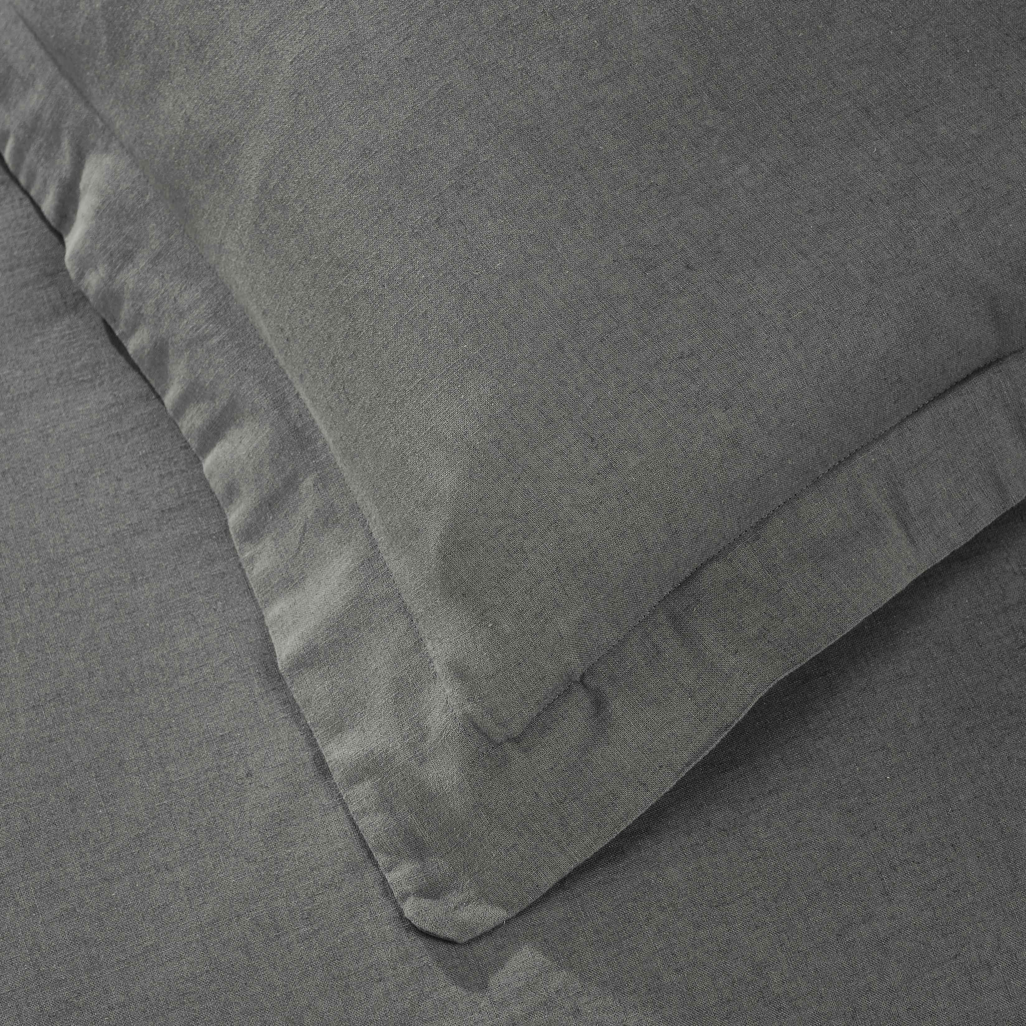 Orion Cotton Linen Garment 3 Piece Duvet Cover Set With Pillow Shams - Duvet Cover Set by Superior