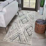 Ozark Geometric Diamonds Indoor Large Area Rugs Or Runner Rug - Rugs by Superior