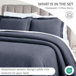 Peploi Medium Weight Jacquard Matelasse Floral Wreath Bedspread Set - Bedspread by Superior