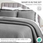 Peploi Medium Weight Jacquard Matelasse Floral Wreath Bedspread Set - Bedspread by Superior