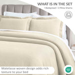 Peploi Medium Weight Jacquard Matelasse Floral Wreath Bedspread Set - Bedspread by Superior