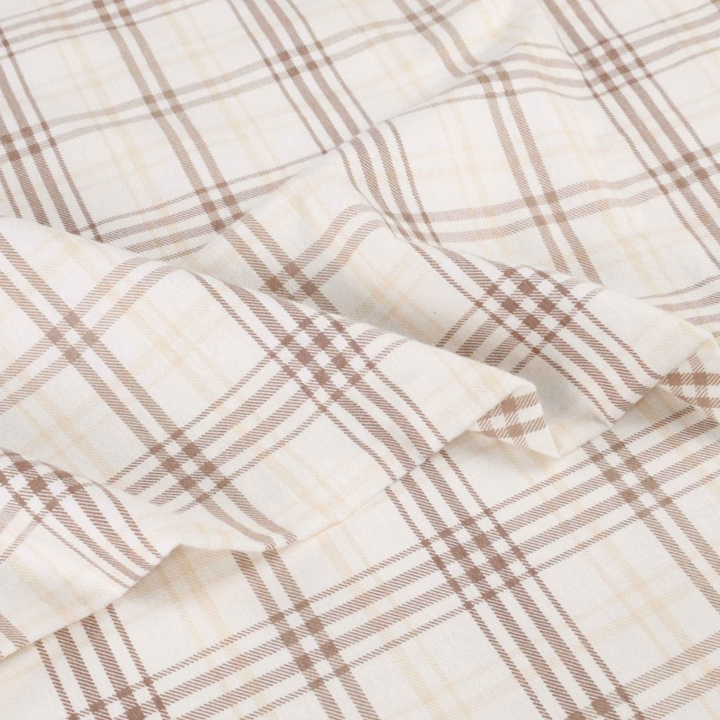 Plaid Flannel Cotton Classic Modern Farmhouse Deep Pocket Sheet Set - Sheet Set by Superior