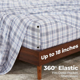 Plaid Flannel Cotton Classic Modern Farmhouse Deep Pocket Sheet Set - Sheet Set by Superior