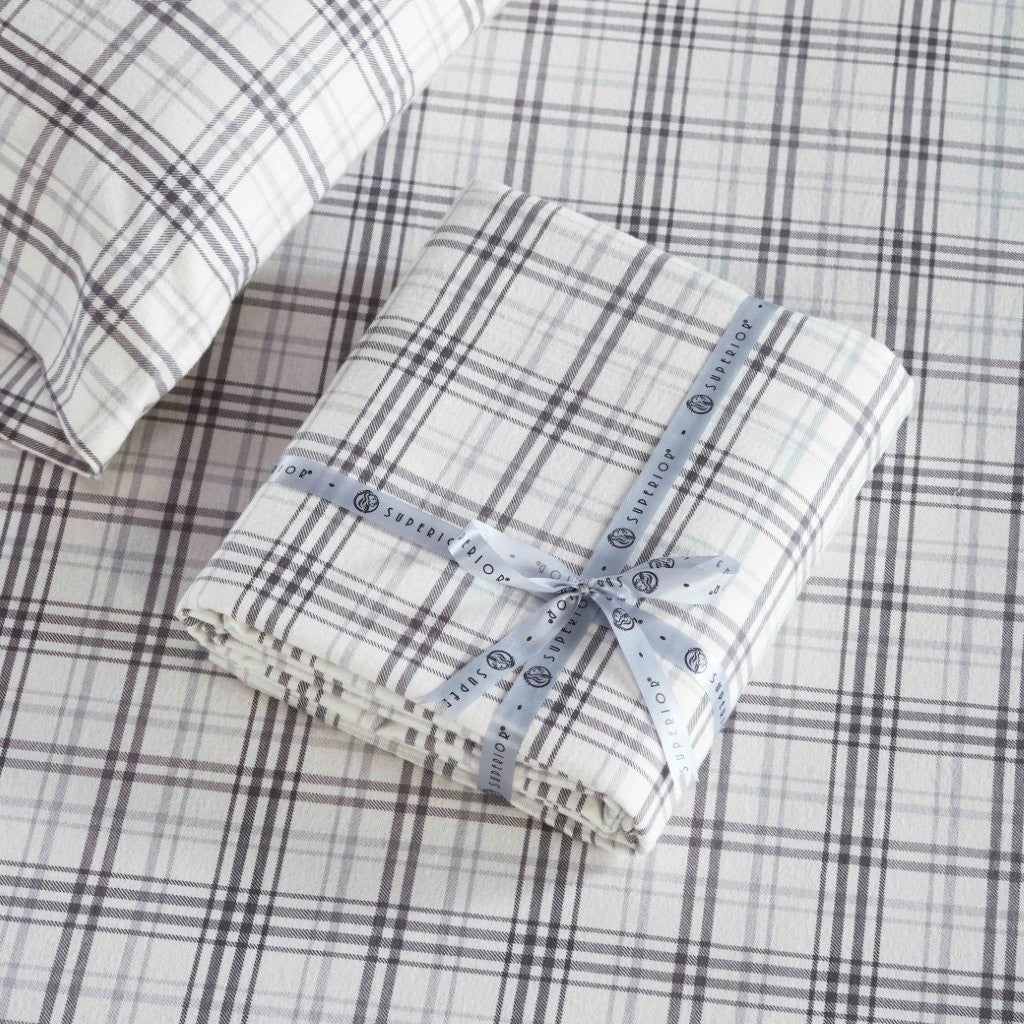 Plaid Flannel Cotton Classic Modern Farmhouse Deep Pocket Sheet Set - Sheet Set by Superior