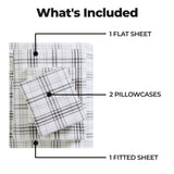 Plaid Flannel Cotton Classic Modern Farmhouse Deep Pocket Sheet Set - Sheet Set by Superior
