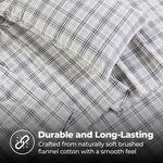 Plaid Flannel Cotton Classic Modern Farmhouse Deep Pocket Sheet Set - Sheet Set by Superior