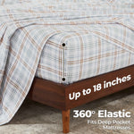 Plaid Flannel Cotton Classic Modern Farmhouse Deep Pocket Sheet Set - Sheet Set by Superior