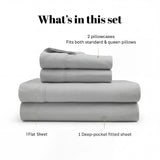 530 Thread Count Egyptian Cotton Sateen Bed Sheet Set