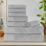 Rayon from Bamboo Eco-Friendly Fluffy Soft Solid 8 Piece Towel Set - Towel Set by Superior