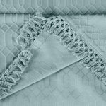 Remi Cotton Blend Jacquard Geometric Fringe Bedspread Set - Bedspread by Superior