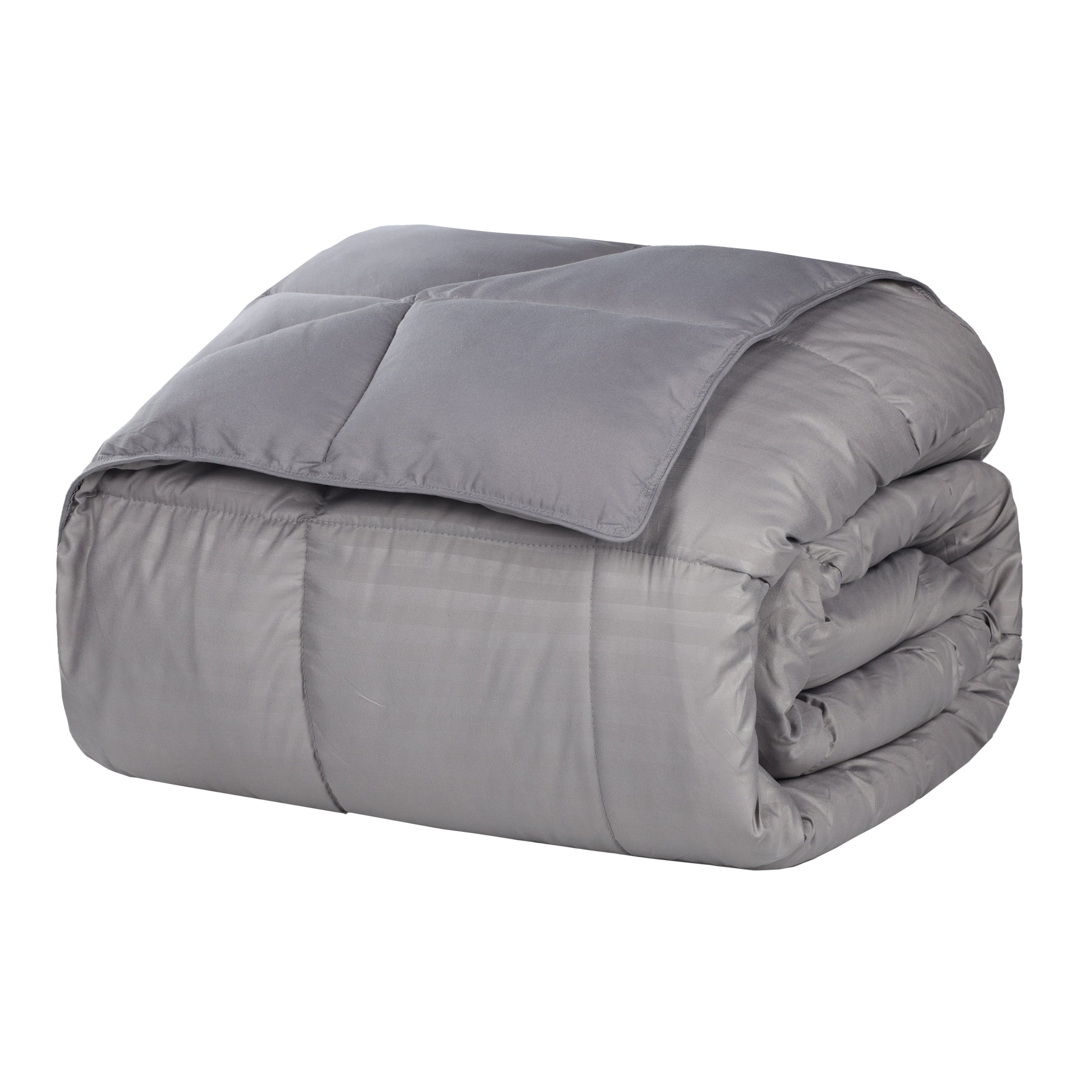 Reversible Down Alternative All-Season Solid Striped Blanket - Blanket by Superior Brand