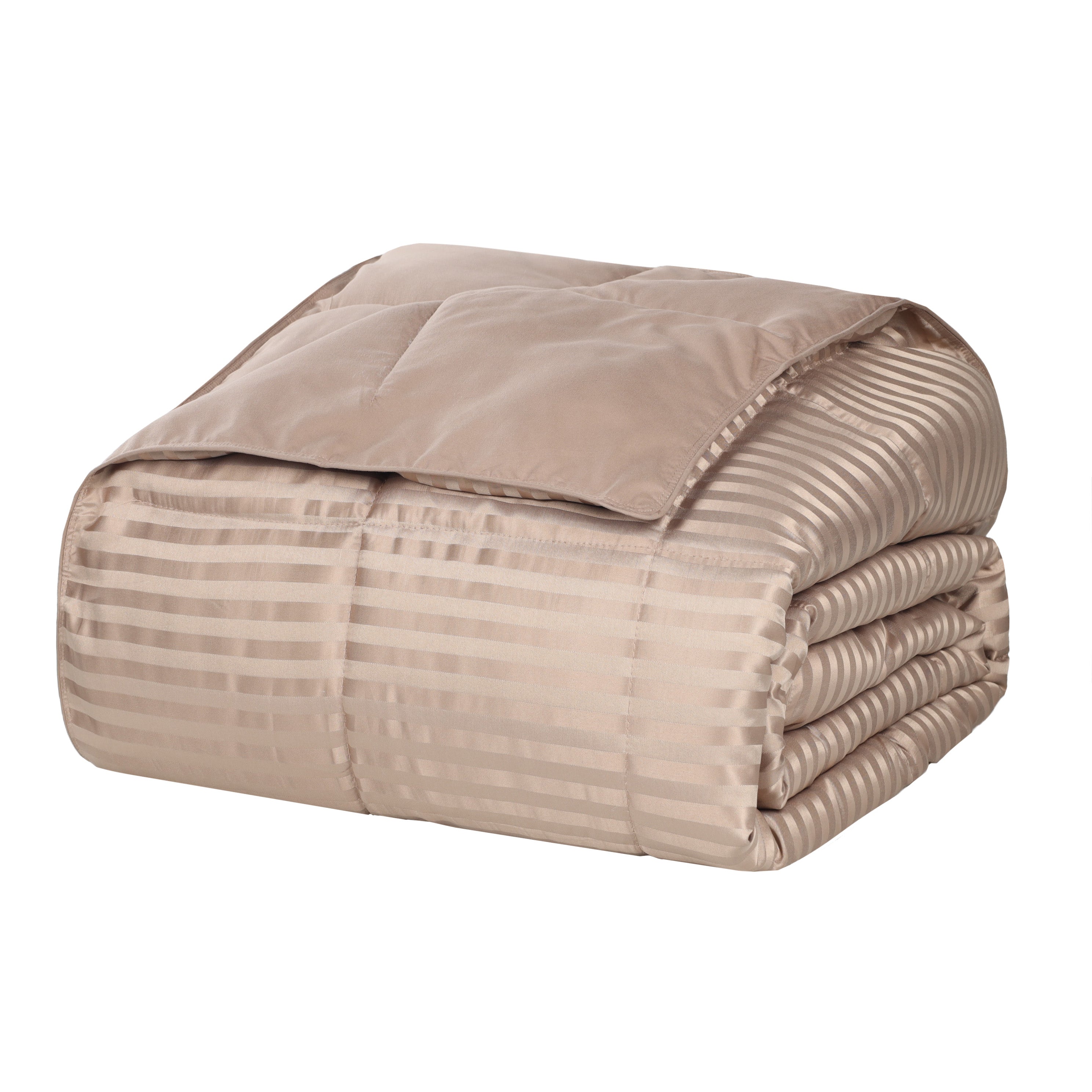 Reversible Down Alternative All-Season Solid Striped Blanket - Blanket by Superior Brand