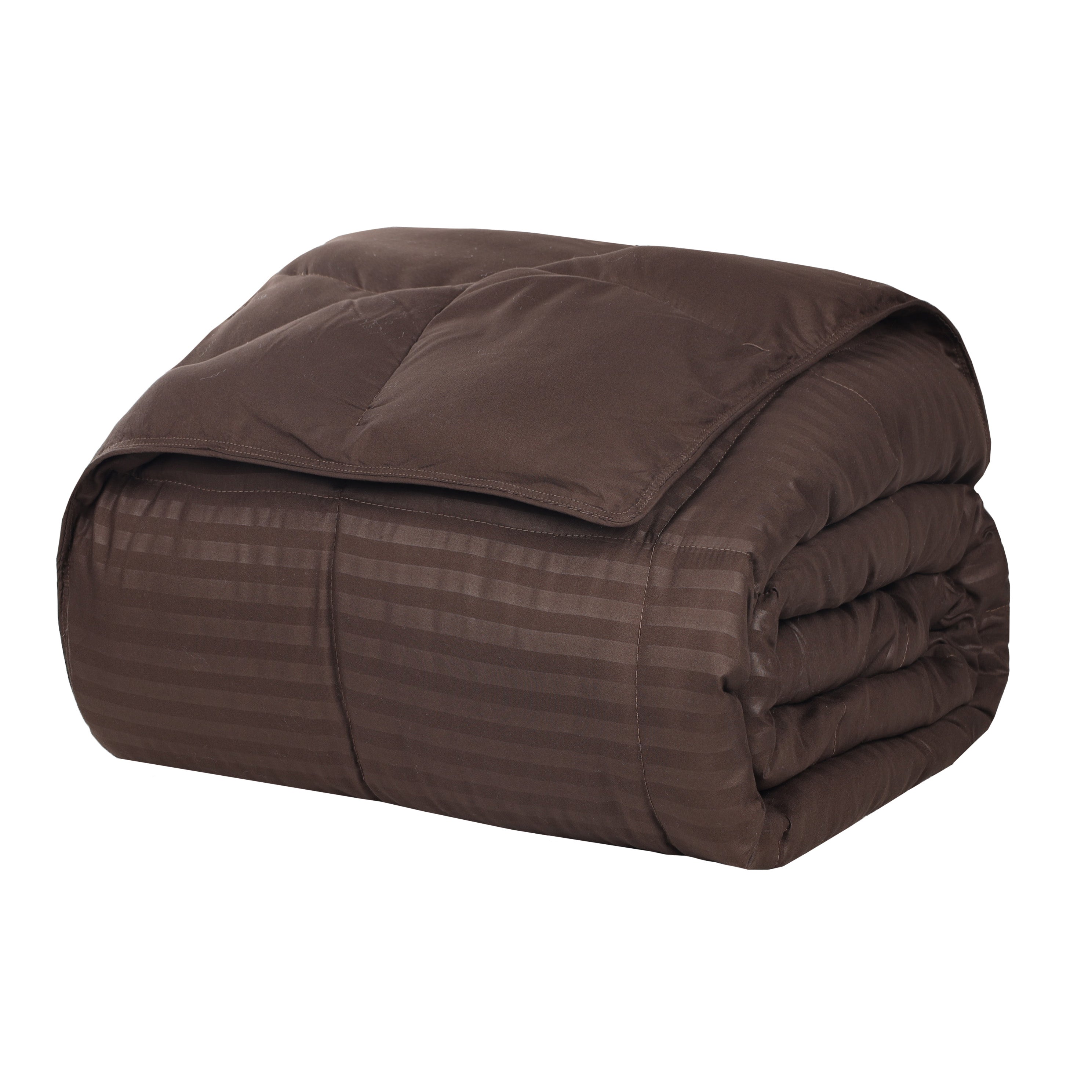 Reversible Down Alternative All-Season Solid Striped Blanket - Blanket by Superior Brand
