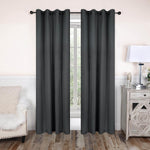 Rod Pocket Room Darkening Solid Blackout Curtains, Set of 2 - Blackout Curtains by Superior